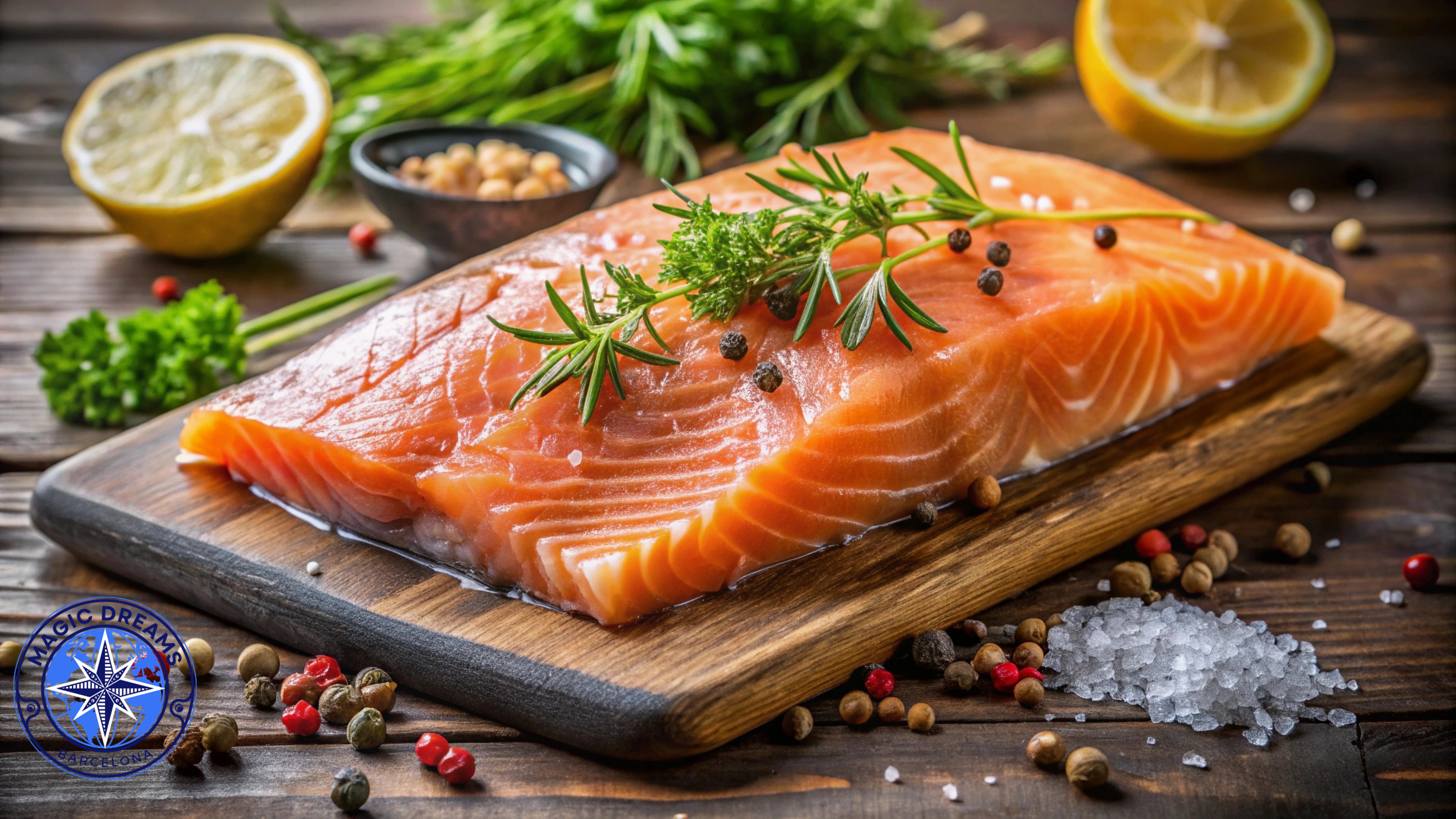 Marinated Salmon.