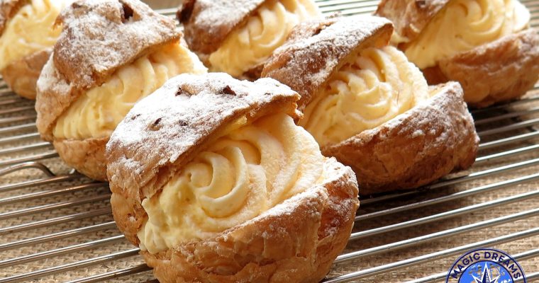 Gourmet Cream Profiteroles.