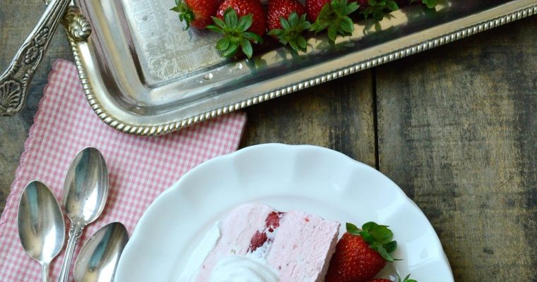 Strawberry Semifreddo.