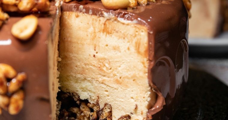 Semifreddo de Cacahuete, Chocolate, Caramelo y Frutos Secos.