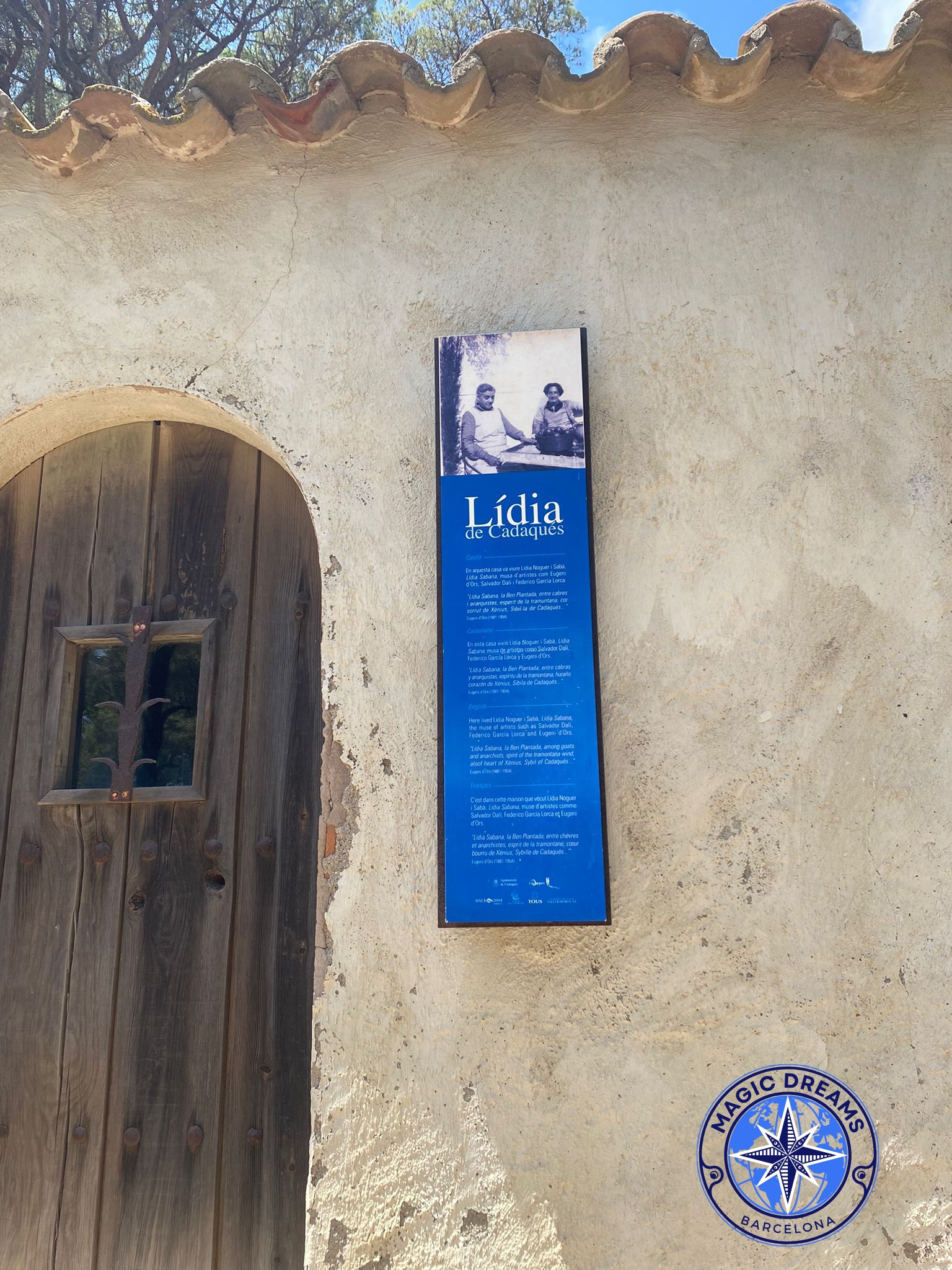 Detalle en la última casa de la Lídia de Cadaqués, vivía en una barraca muy humilde, tras haber pasado por otras residencias como la de Es Llaner - Magic Dreams Barcelona.