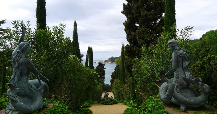Santa Clotilde Gardens and Cala Boadella: A Mediterranean Landscape from Above.