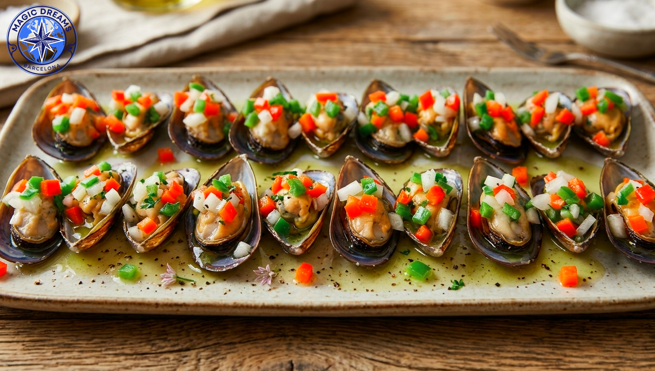 Mejillones a la Vinagreta | Receta Tradicional con Acabado Gourmet.