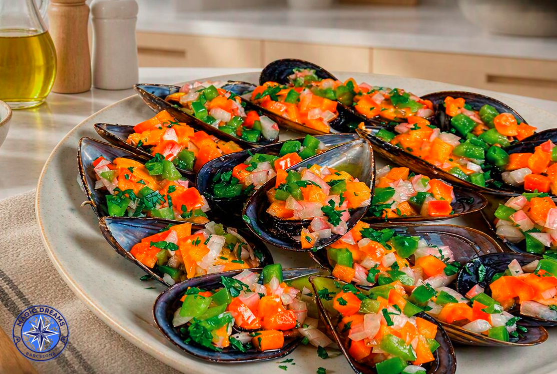 Mejillones a la Vinagreta | Receta Tradicional con Acabado Gourmet.
