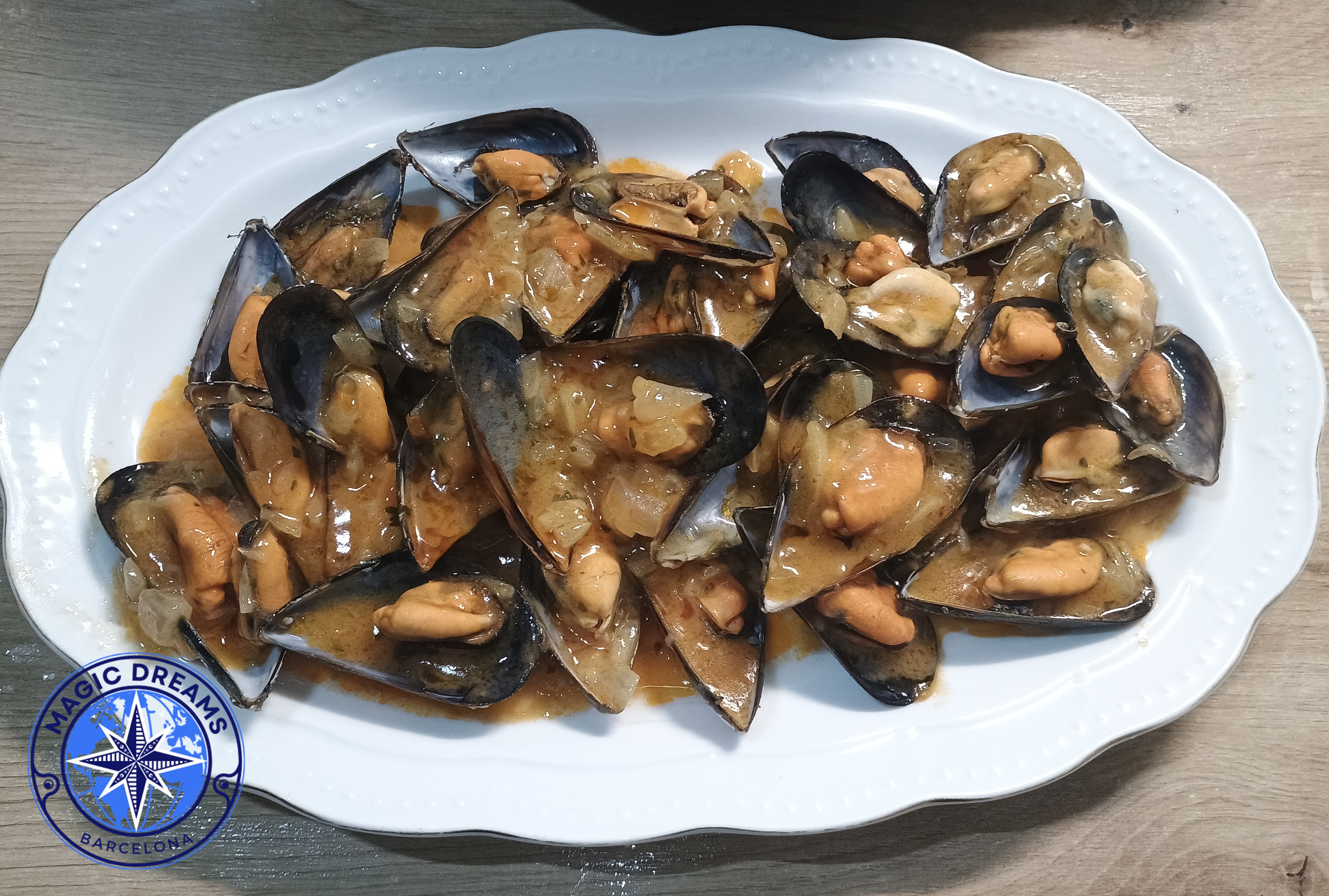 Mejillones en Salsa Picante.