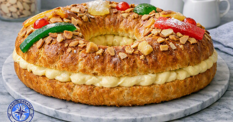 King’s Cake with Vanilla Pastry Cream.