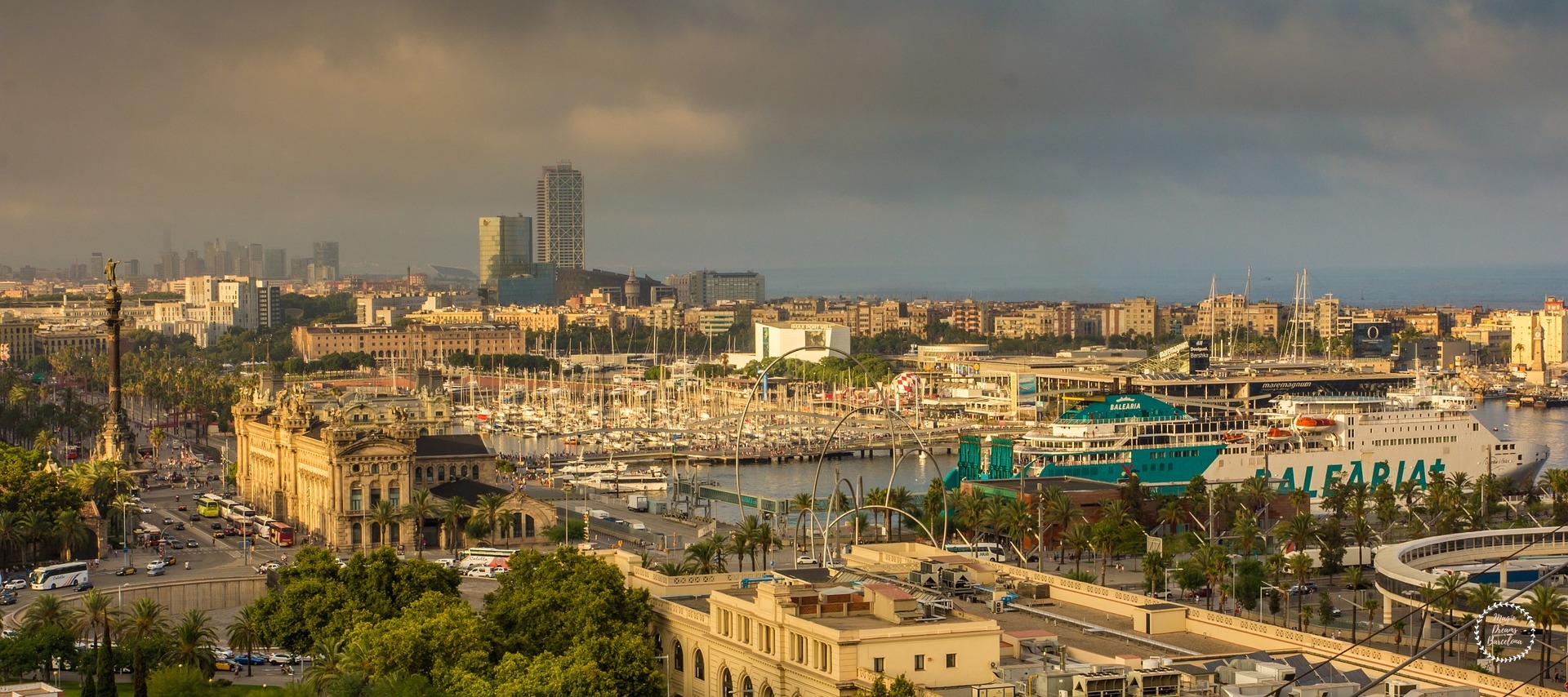 Perspectiva del Port Vell.