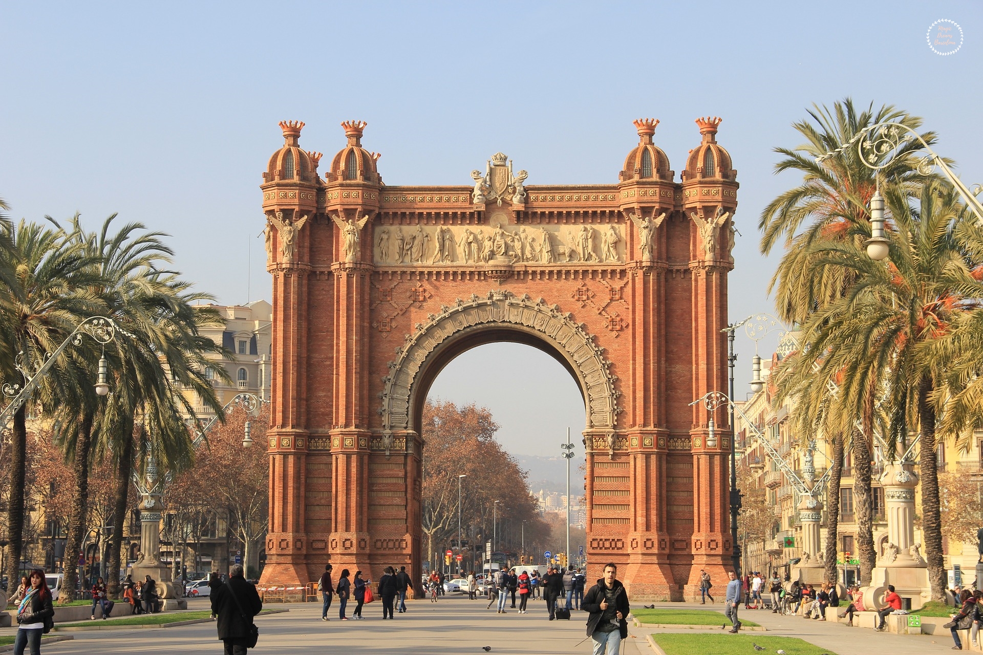 El Arco de Triunfo de Barcelona.