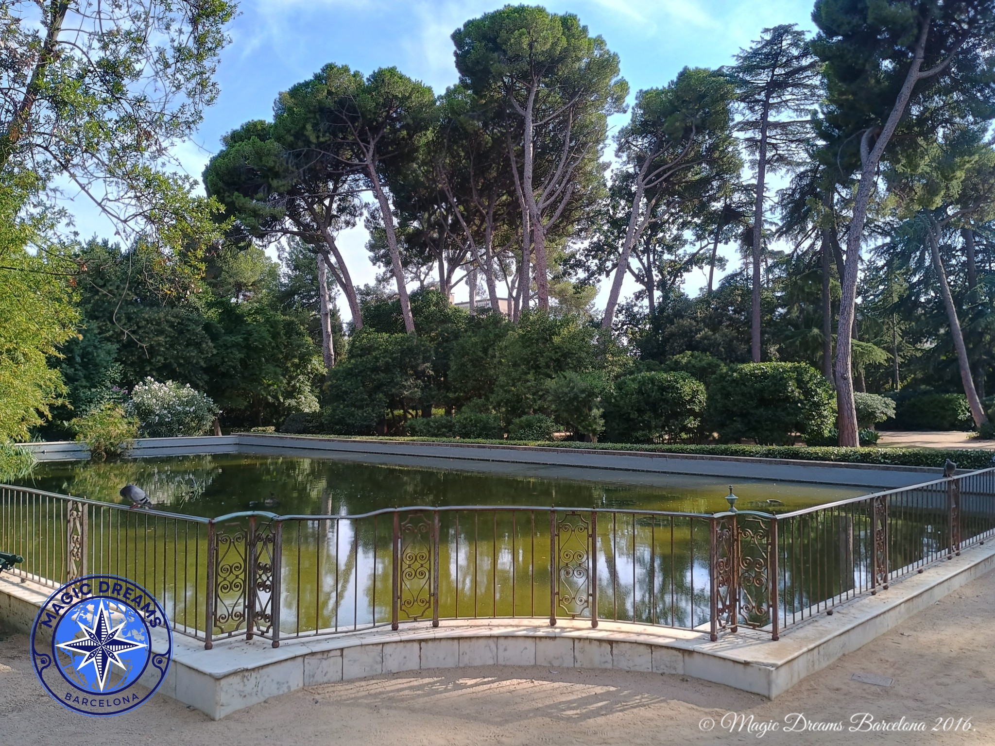 Jardines del Palacio Real de Pedralbes.